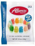 Albanese Sour Gummy Bears 12 Flavors Peg Bag 3.5 oz (3 Bags)