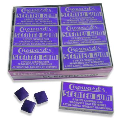 Chowards Scented Gum 0.5 oz (24 Packs Per Box)