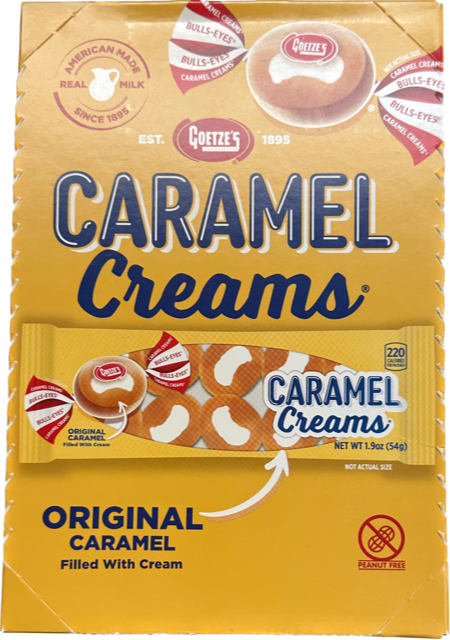 Goetzes Caramel Creams 1.9 oz (20 Packs Per Box)