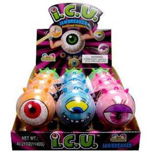 I C U Cyclops Monster with Sour Jawbreaker (12 Pieces Per Box)