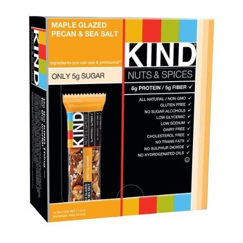 Kind Bar Maple Glazed Pecan and Sea Salt (12 ct)