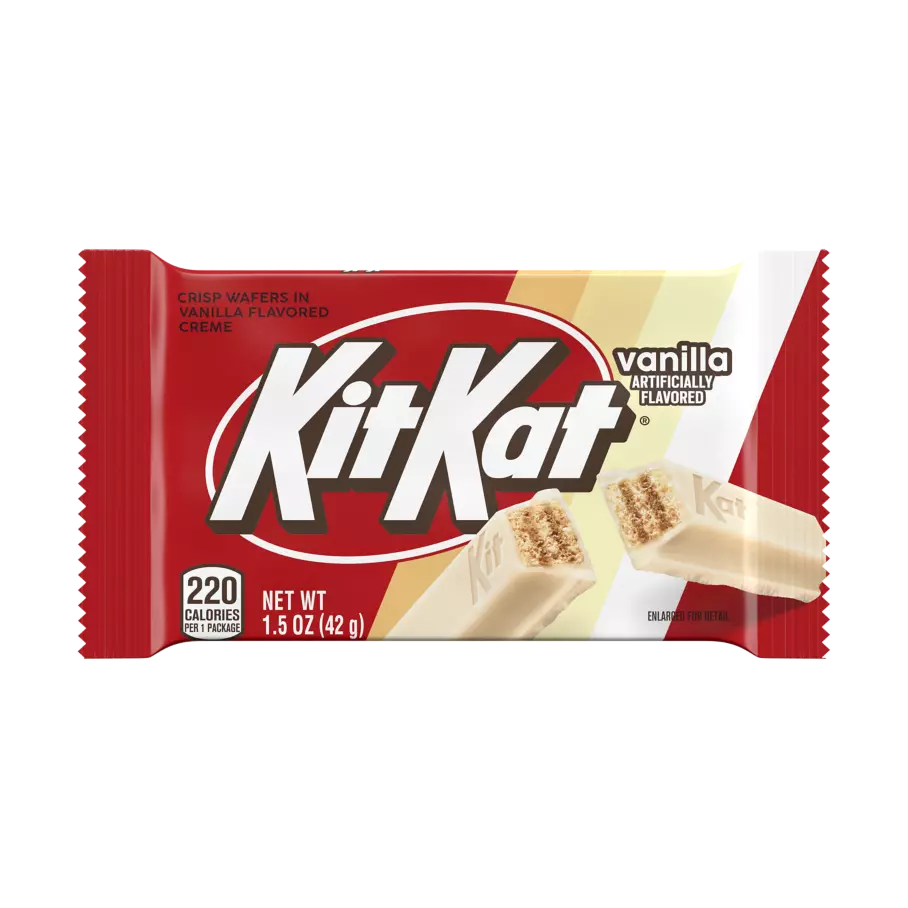 Kit Kat Vanilla Candy Bar 1.5 oz (24 Bars Per Box)