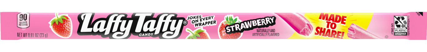 Laffy Taffy Rope Strawberry Flavor  9 Inches Long 0.81 oz (24 Pieces Per Box)