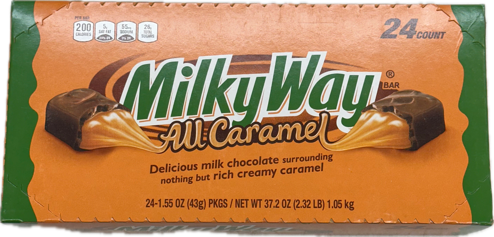 Milky way All Caramel 1.55 oz (24 Bars Per Box)