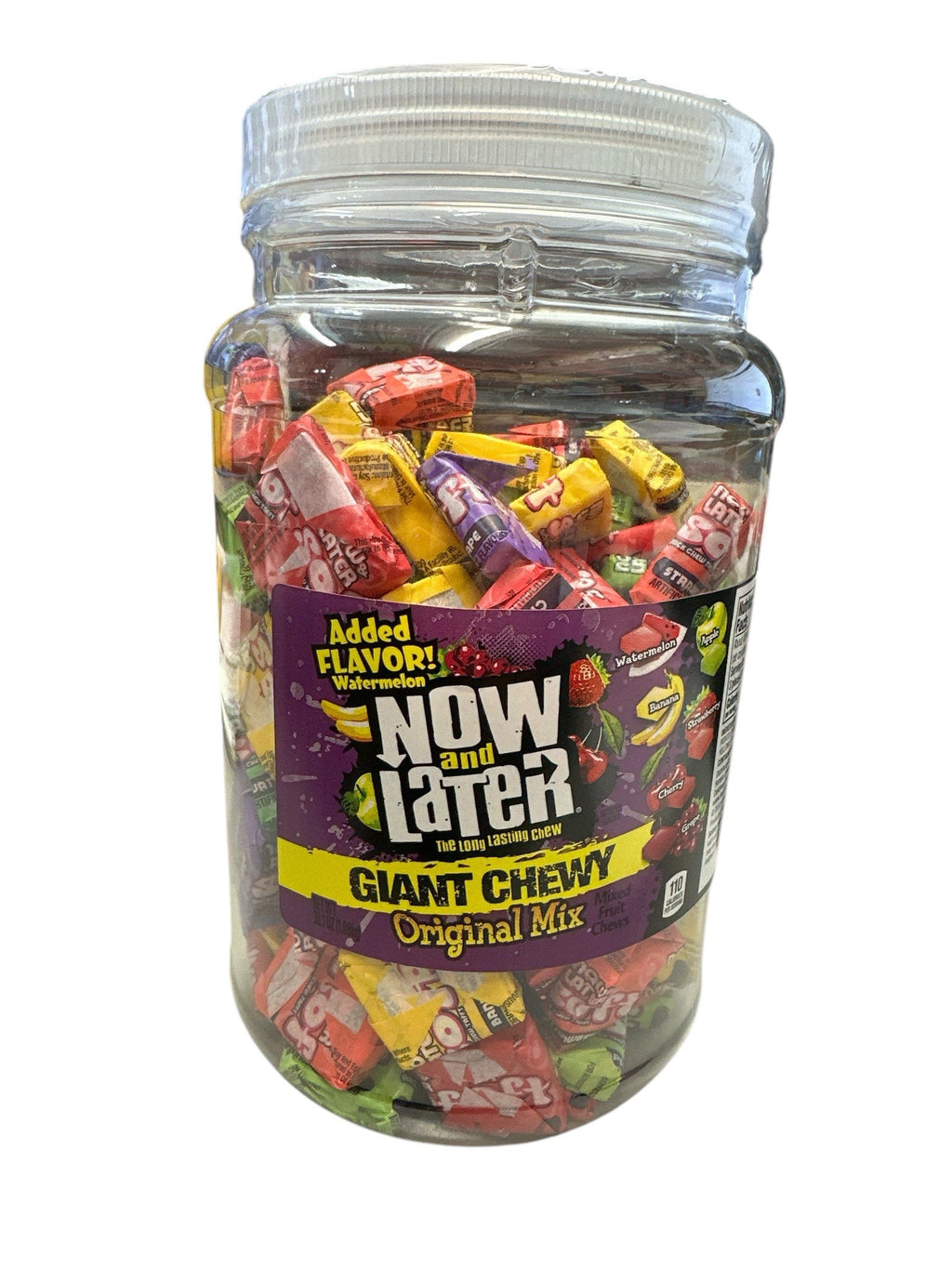 Now and Later Giant Chewy Original Mix Wrapped (120 Pieces Per Jar)