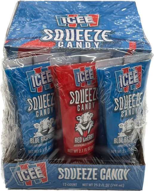 Icee Squeeze Candy 2 oz (12 Pieces Per Box)