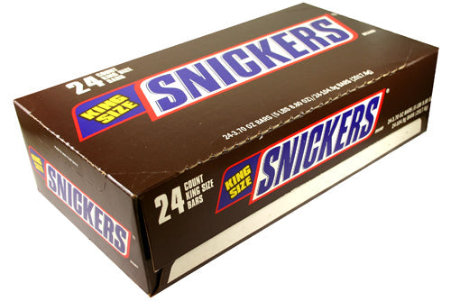 Snickers King Size 3.29 oz (24 Bars Per Box)