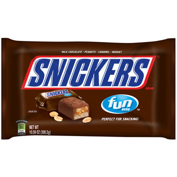 Snickers Fun Size Wrapped (10.59 oz Per Bag)