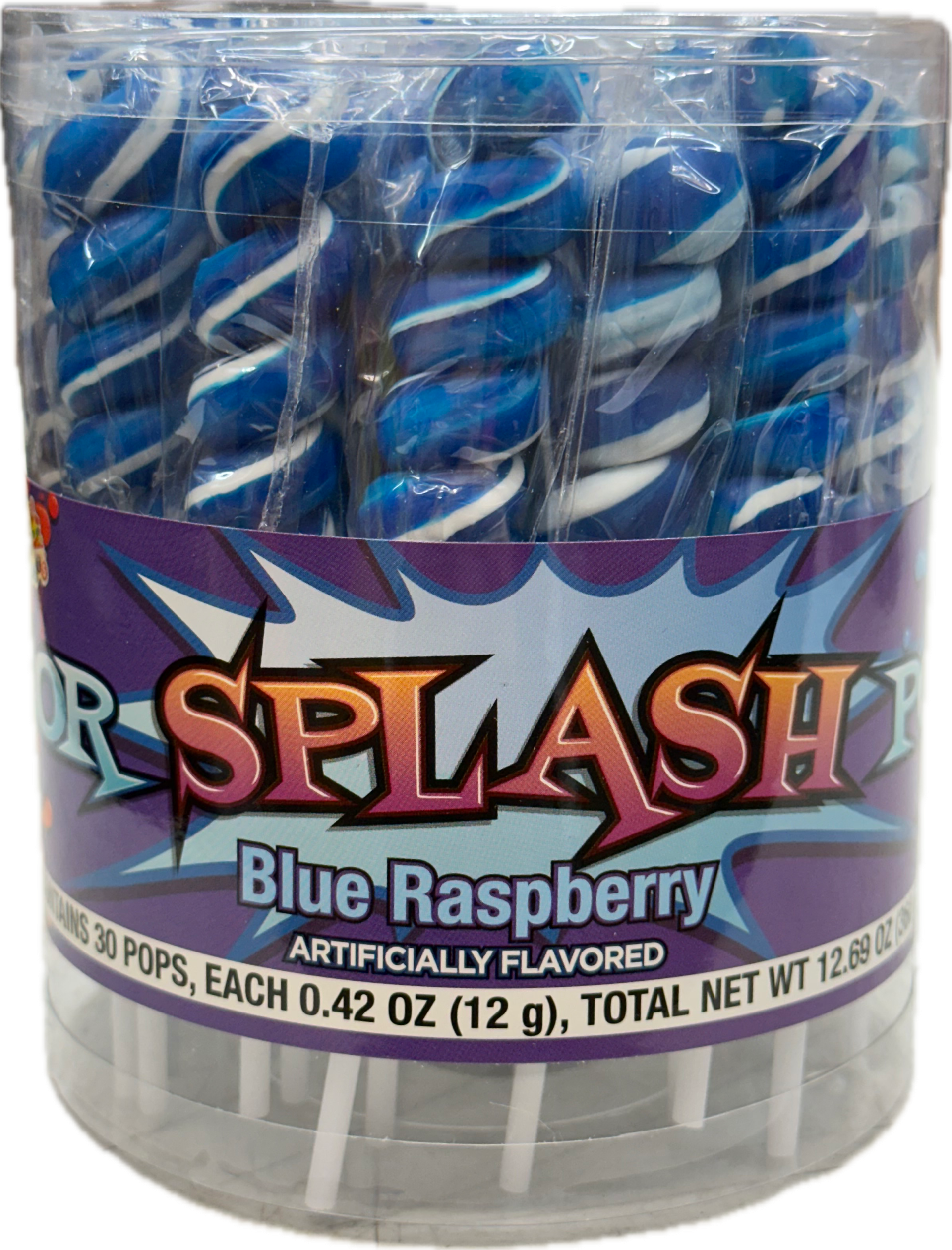 Splash Swirl Pops Royal Blue (30 Pops Per Jar)