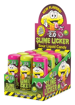 Toxic Slime Licker  Sour Green Apple & Black Cherry (12 Pieces Per Box)