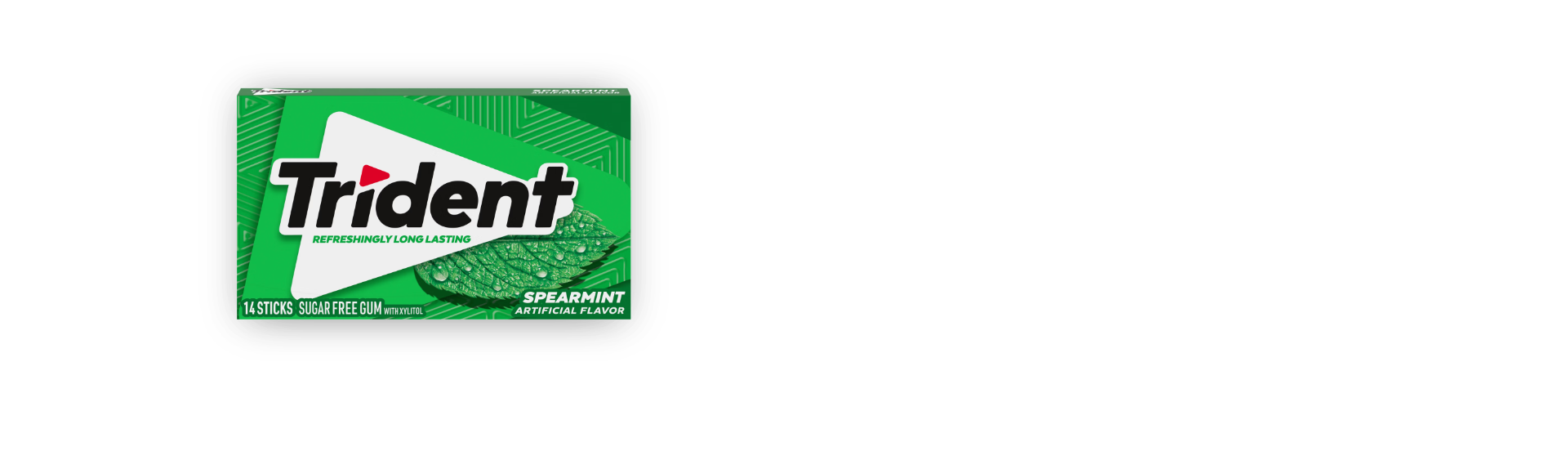 Trident Gum Spearmint Flavor (12 Packs Per Box)