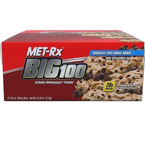 Met Rx Big 100 Chocolate Chip Cookie Dough (9 ct)